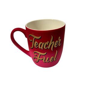 Sheffield Home, Teacher Fuel, Teacher Gift, Dark Pink 16 oz. Mug NWOT